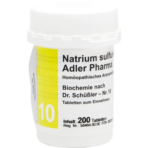 Biochemie Adler 10 Natrium sulfuricum D 6 Tabl. 200 St