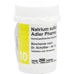 Biochemie Adler 10 Natrium sulfuricum D 6 Tabl. 200 St