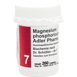 Biochemie Adler 7 Magnesium phosphoricum D 6 Tabl. 200 St