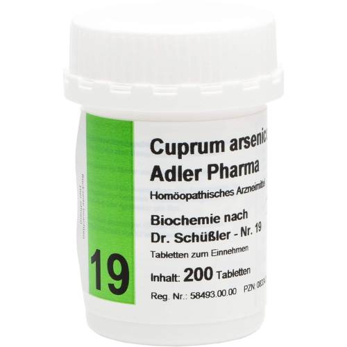 Biochemie Adler 19 Cuprum arsenicosum D 12 Tabl. 200 St