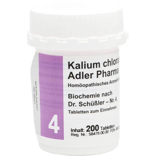 Biochemie Adler 4 Kalium chloratum D 6 Tabletten 200 St
