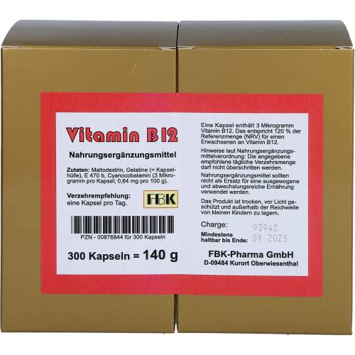 Vitamin B12 Kapseln 300 St