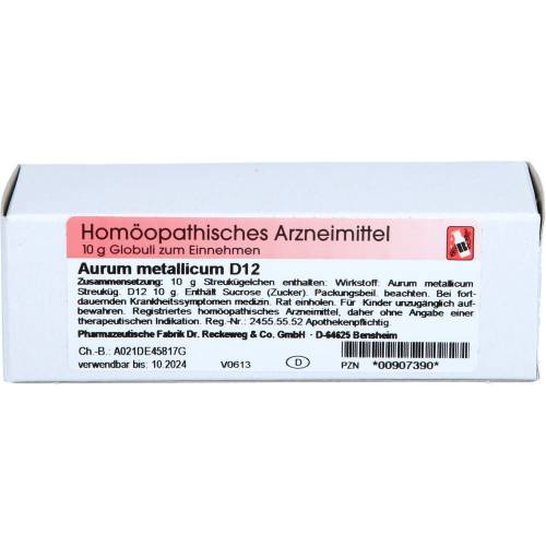 Aurum Metallicum D 12 Globuli 10 g