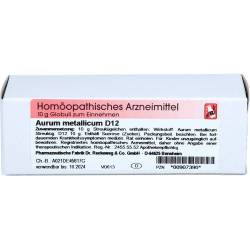 Aurum Metallicum D 12 Globuli 10 g