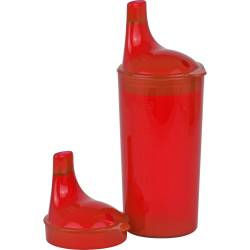 Trinkbecher mit 2 Deckeln rot 1 St