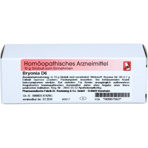 Bryonia D 6 Globuli 10 g