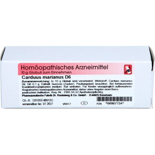 Carduus Marianus D 6 Globuli 10 g