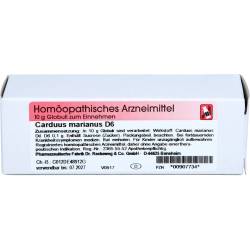 Carduus Marianus D 6 Globuli 10 g