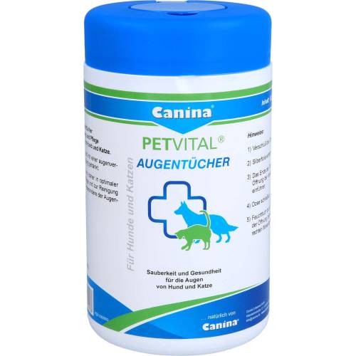 Petvital Feuchttücher f.Augen vet. 120 St