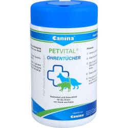 Petvital Feuchttücher f.Ohren vet. 120 St