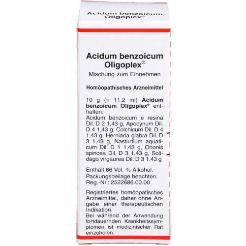 Acidum Benzoicum Oligoplex Liquidum 50 ml