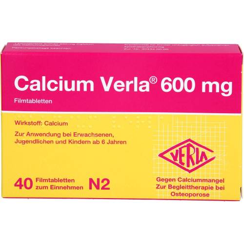 Calcium Verla 600 mg Filmtabletten 40 St