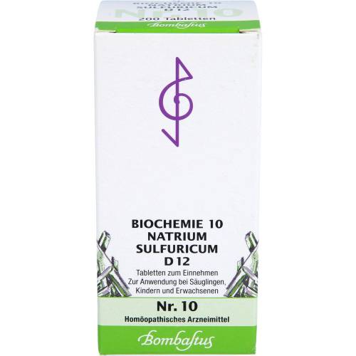 Biochemie 10 Natrium sulfuricum D 12 Tabletten 200 St