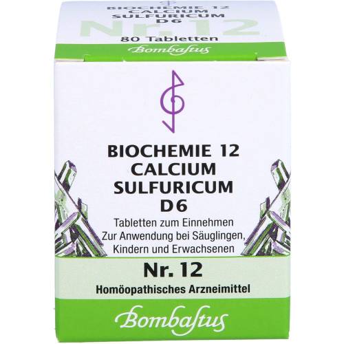 Biochemie 12 Calcium sulfuricum D 6 Tabletten 80 St