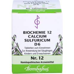 Biochemie 12 Calcium sulfuricum D 6 Tabletten 80 St