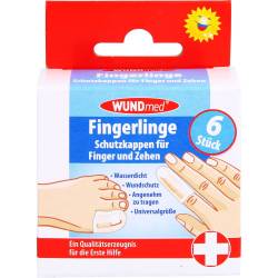 Fingerling Schutzkappen für Finger und Zehen 6 St