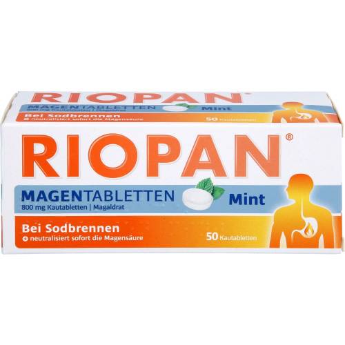 Riopan Magen Tabletten Mint 800 mg Kautabletten 50 St