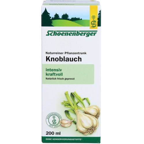 Knoblauch Naturreiner Pflanzentr.Schoenenberger 200 ml