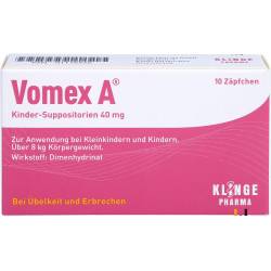 Vomex A Supozitoare pentru copii 40 mg 10 St