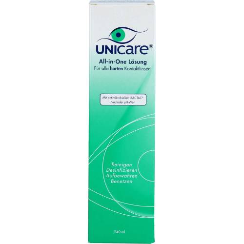 Unicare All-in-One Lsg.f.alle harten Kontaktlinsen 240 ml