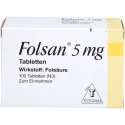 Folsan 5 mg Tabletten 100 St