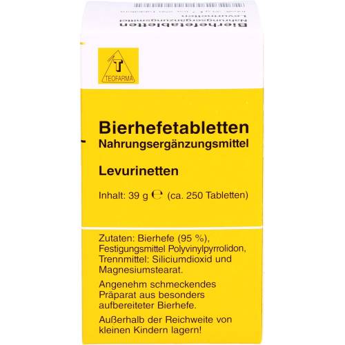 Bierhefe Tabletten Levurinetten 250 St
