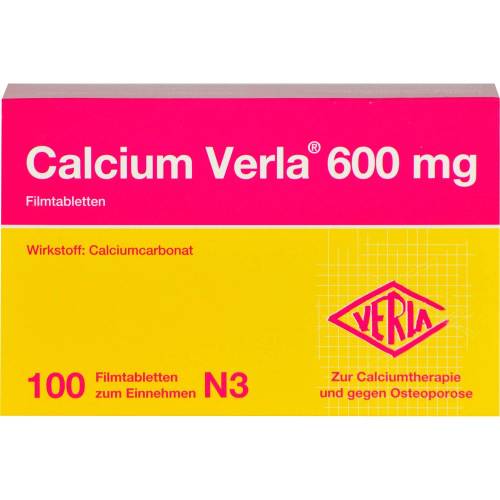 Calcium Verla 600 mg Filmtabletten 100 St