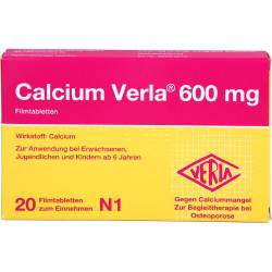 Calcium Verla 600 mg Filmtabletten 20 St