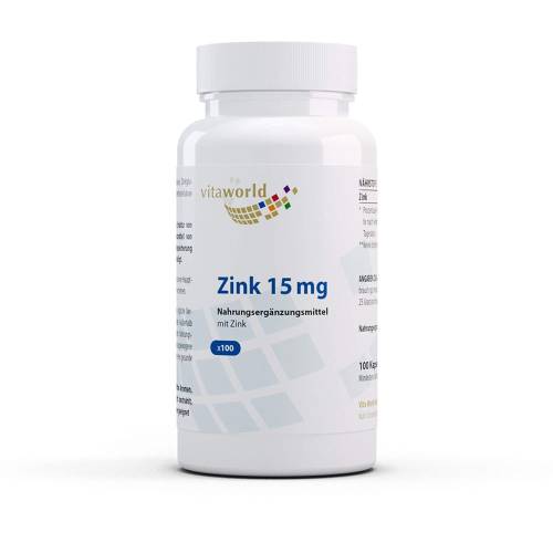 Zink 15 mg Zinkgluconat Kapseln 100 St
