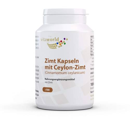 Zimt 500 mg+Zink+Chrom Kapseln 100 St
