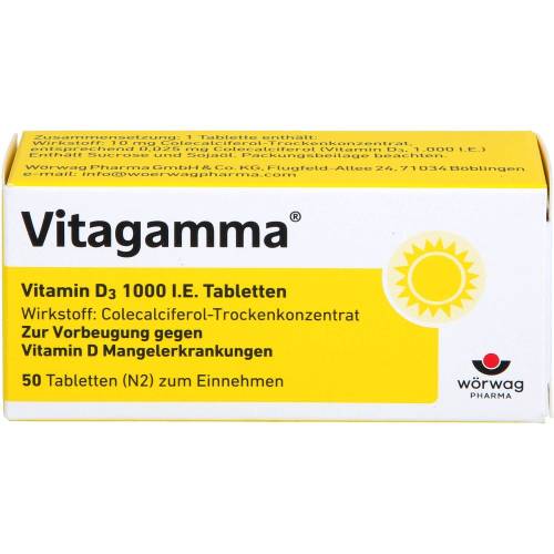 Vitagamma Vitamin D3 1.000 I.E. Tabletten 50 St