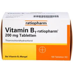 Vitamin B1-Ratiopharm 200 mg Tabletten 100 St