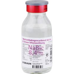 Natriumhydrogencarbonat B.Braun 8,4% Glas 100 ml