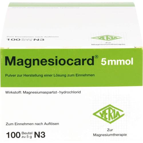 Magnesiocard 5 mmol Plv.z.Her.e.Lsg.z.Einnehmen 100 St