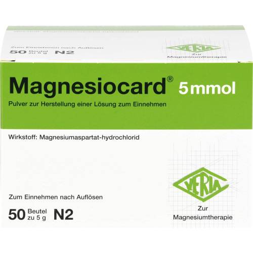 Magnesiocard 5 mmol Plv.z.Her.e.Lsg.z.Einnehmen 50 St