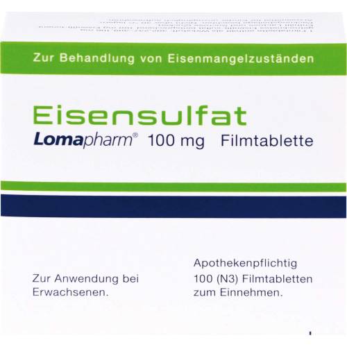 Eisensulfat Lomapharm 100 mg Filmtabletten 100 St
