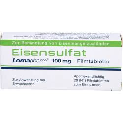 Eisensulfat Lomapharm 100 mg Filmtabletten 20 St