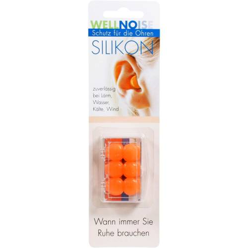 Wellnoise Ohrenstopfen orange Blister 6 St