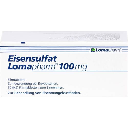 Eisensulfat Lomapharm 100 mg Filmtabletten 50 St