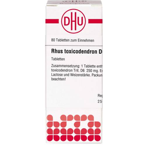 Rhus Toxicodendron D 6 Tabletten 80 St