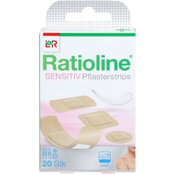 Ratioline sensitive Pflasterstrips in 4 Größen 20 St