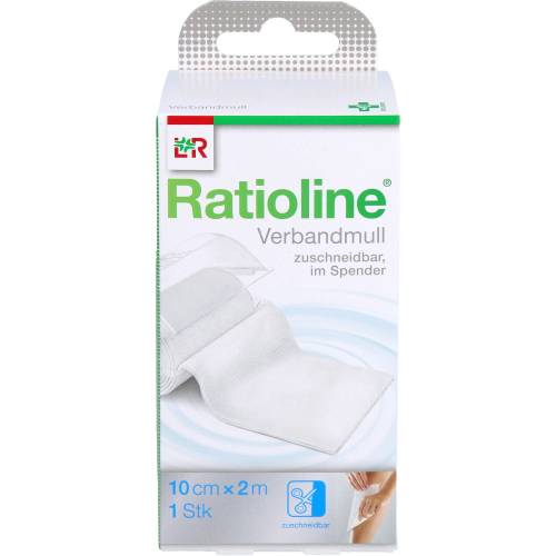 Ratioline acute Verbandmull 10 cmx2 m gerollt 1 St
