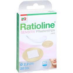 Ratioline sensitive Pflasterstrips rund 20 St