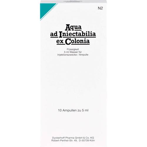 Aqua Ad iniectabilia ex Colonia Ampullen 50 ml