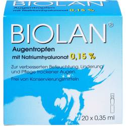 Biolan Augentropfen Einzeldosispipetten 7 ml