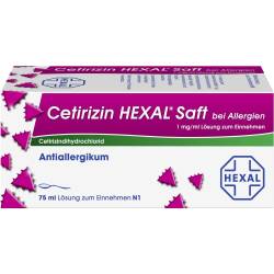 Cetirizin Hexal Saft bei Allergien 75 ml