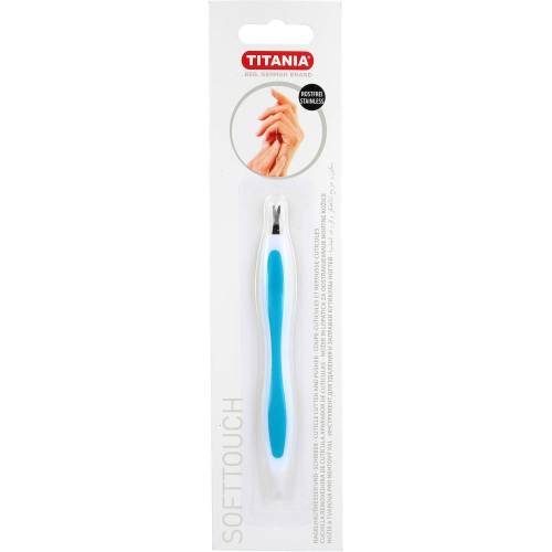 Nagelhautmesser+Schieber Softtouch Titania 1 St