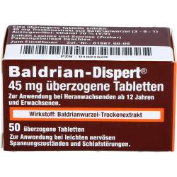 Baldrian Dispert 45 mg überzogene Tabletten 50 St