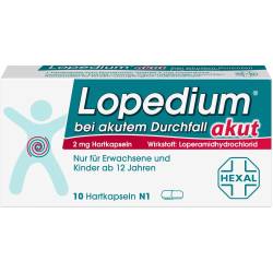 Lopedium akut bei akutem Durchfall Hartkapseln 10 St