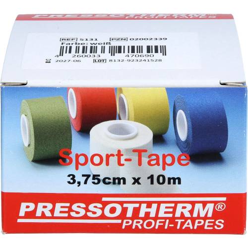 Pressotherm Sport-Tape 3,8 cmx10 m weiß 1 St